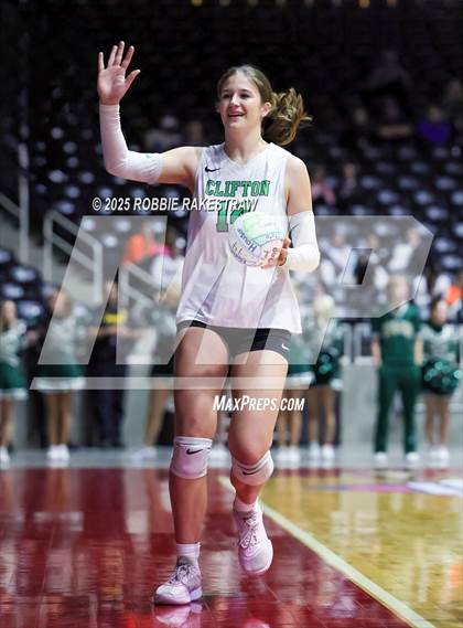 Thumbnail 3 in Clifton vs. Boyd (UIL 3A D2 Volleyball Final) photogallery.