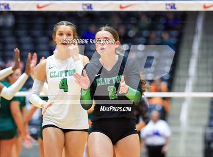 Thumbnail 2 in Clifton vs. Boyd (UIL 3A D2 Volleyball Final) photogallery.
