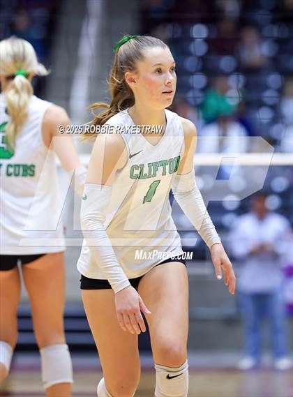 Thumbnail 2 in Clifton vs. Boyd (UIL 3A D2 Volleyball Final) photogallery.
