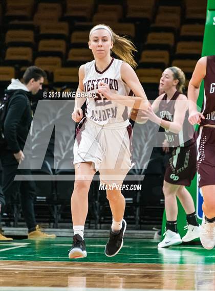 Thumbnail 2 in Groton-Dunstable vs Westford Academy (TD Garden Good Sports Invitational) photogallery.