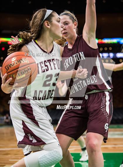 Thumbnail 2 in Groton-Dunstable vs Westford Academy (TD Garden Good Sports Invitational) photogallery.