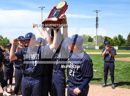 Thumbnail 1 in University vs. Resurrection Christian (CHSAA 3A Final) photogallery.
