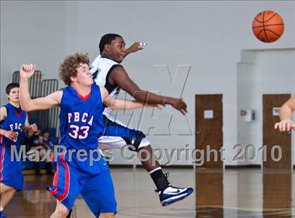Thumbnail 2 in First Baptist Christian vs. Clear Lake Christian (Living Stones Tournament) photogallery.