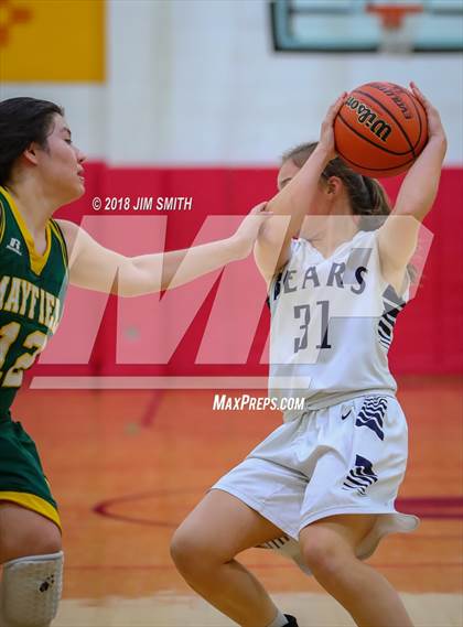Thumbnail 1 in Mayfield vs. La Cueva (Albuquerque Academy Joe Armijo Basketball Classic) photogallery.
