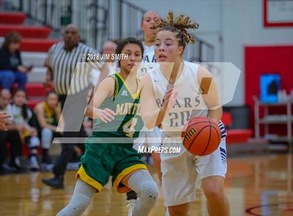 Thumbnail 1 in Mayfield vs. La Cueva (Albuquerque Academy Joe Armijo Basketball Classic) photogallery.