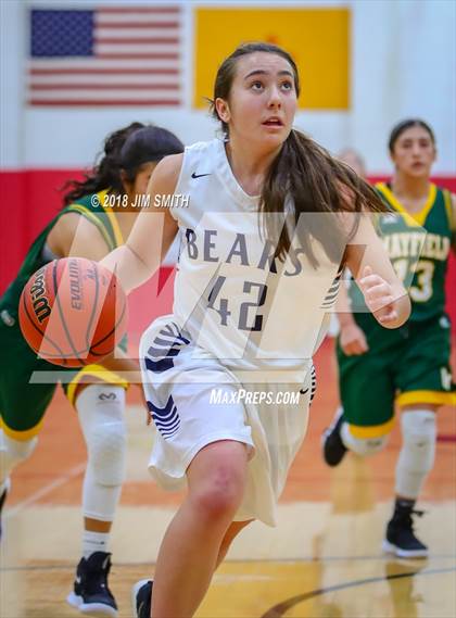 Thumbnail 2 in Mayfield vs. La Cueva (Albuquerque Academy Joe Armijo Basketball Classic) photogallery.