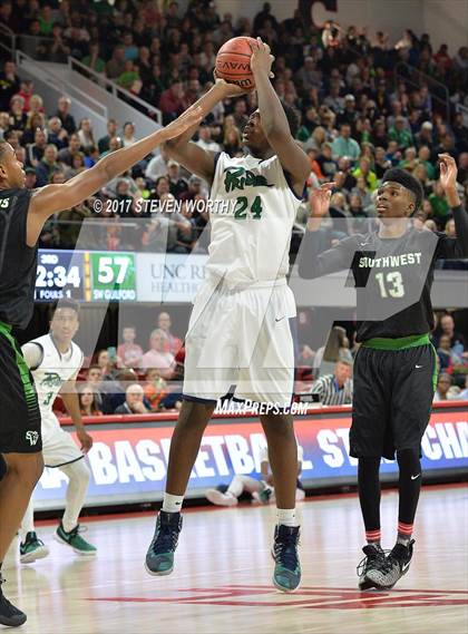 Thumbnail 2 in Leesville Road vs. Southwest Guilford (NCHSAA 4A Final) photogallery.