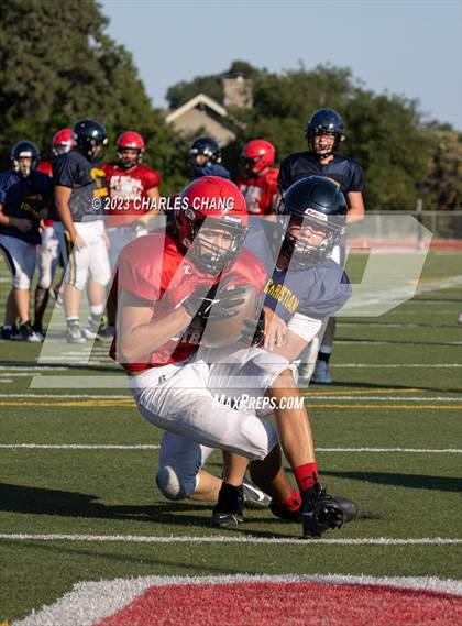 Thumbnail 1 in Berean Christian vs St. Helena (Scrimmage) photogallery.