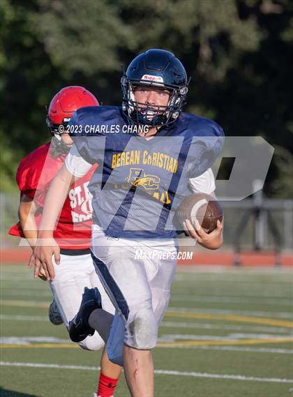 Thumbnail 1 in Berean Christian vs St. Helena (Scrimmage) photogallery.