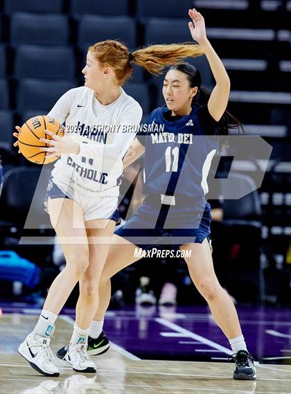 Thumbnail 3 in Marin Catholic vs. Mater Dei Catholic (CIF State D3 Final) photogallery.