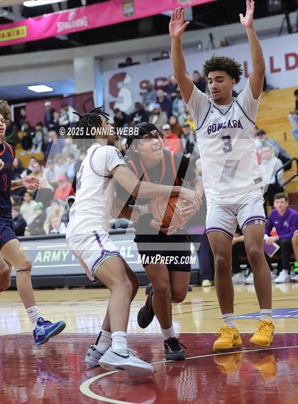 Thumbnail 1 in Gonzaga vs. Roosevelt (Army National Guard Hoophall Classic) photogallery.