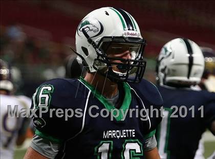 Thumbnail 1 in Marquette vs. Eureka (Great American Football Classic) photogallery.