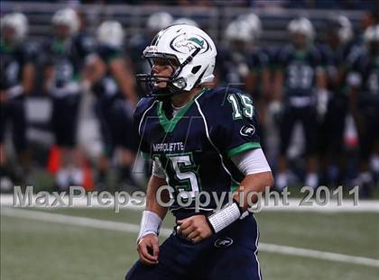 Thumbnail 2 in Marquette vs. Eureka (Great American Football Classic) photogallery.