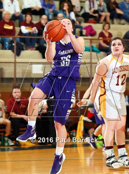 Thumbnail 3 in Elk County Catholic vs. Bishop Guilfoyle (PIAA Class A First Round) photogallery.