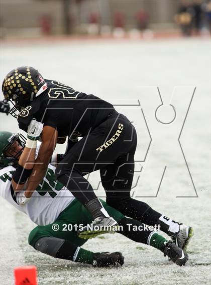 Thumbnail 3 in Derby vs. Blue Valley (KSHSAA 6A Final) photogallery.