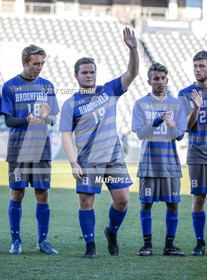 Thumbnail 1 in Denver East vs. Broomfield (CHSAA 5A Final) photogallery.