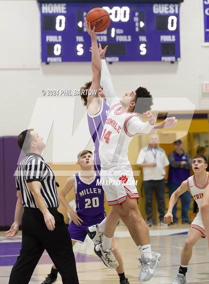 Thumbnail 1 in Miller vs. Trimble (OHSSA South East District Division IV Sectional) photogallery.