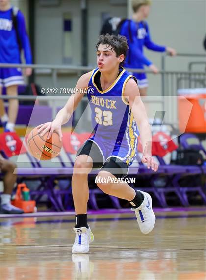 Thumbnail 3 in Hamshire-Fannett vs. Brock (Championship Tournament Ft. Worth) photogallery.
