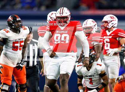 Thumbnail 2 in Gilmer vs. Bellville (UIL 4A D2 Football Final) photogallery.