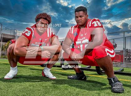Thumbnail 2 in Mater Dei (Preseason Top 25 Photo Shoot) photogallery.
