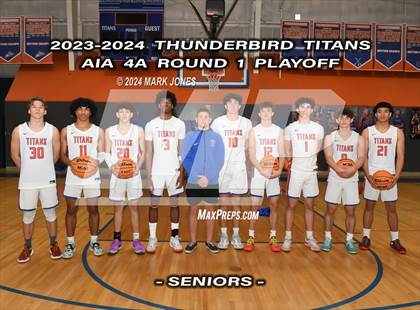 Thumbnail 1 in Thunderbird vs. Salpointe Catholic (AIA 4A Round 1 Playoff) photogallery.