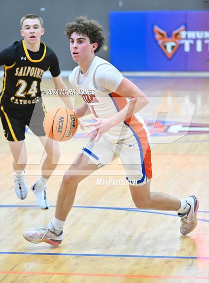 Thumbnail 2 in Thunderbird vs. Salpointe Catholic (AIA 4A Round 1 Playoff) photogallery.