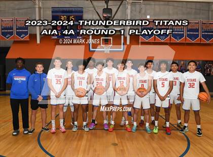 Thumbnail 2 in Thunderbird vs. Salpointe Catholic (AIA 4A Round 1 Playoff) photogallery.