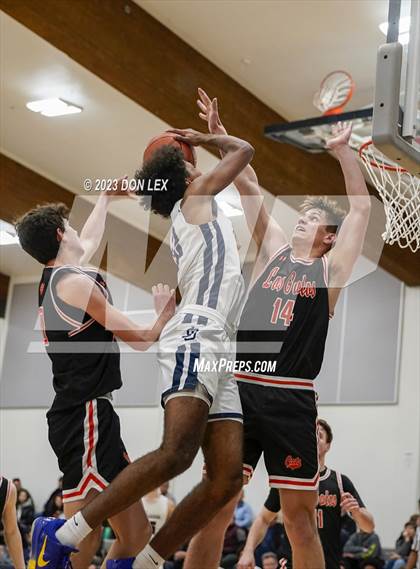 Thumbnail 2 in Los Gatos @ Justin-Siena (CIF State Boys Basketball Championships - Round 1 D3) photogallery.