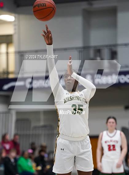 Thumbnail 3 in Lawrence North vs South Bend Washington (Sneakers for Santa Shootout) photogallery.