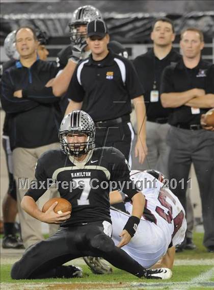Thumbnail 2 in Hamilton vs. Desert Ridge (AIA State 5A-I Final) photogallery.