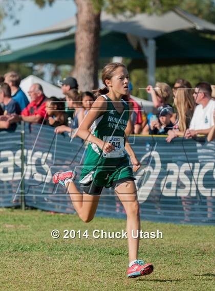 Thumbnail 3 in Clovis Invitational Girls 5K Championship Race photogallery.