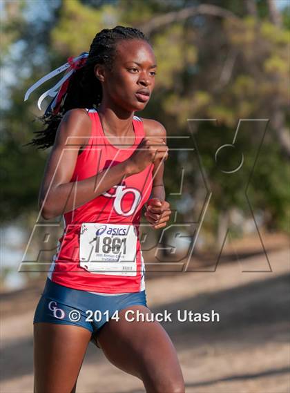 Thumbnail 3 in Clovis Invitational Girls 5K Championship Race photogallery.