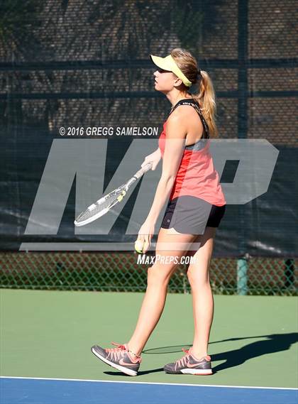 Thumbnail 2 in Monte Vista vs Oakland Tech (CIF NorCal Regional Team Tennis Championships) photogallery.