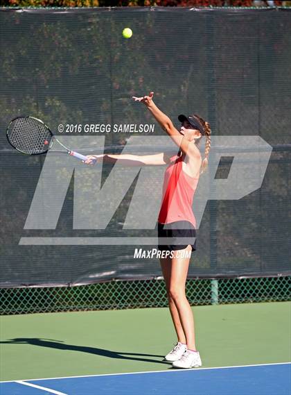 Thumbnail 2 in Monte Vista vs Oakland Tech (CIF NorCal Regional Team Tennis Championships) photogallery.