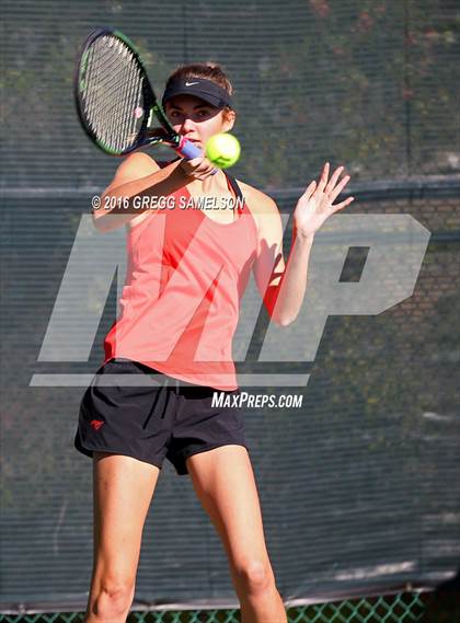 Thumbnail 2 in Monte Vista vs Oakland Tech (CIF NorCal Regional Team Tennis Championships) photogallery.