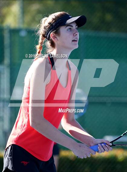 Thumbnail 2 in Monte Vista vs Oakland Tech (CIF NorCal Regional Team Tennis Championships) photogallery.
