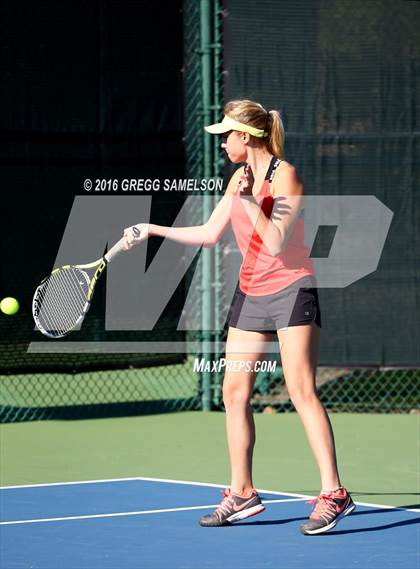 Thumbnail 2 in Monte Vista vs Oakland Tech (CIF NorCal Regional Team Tennis Championships) photogallery.