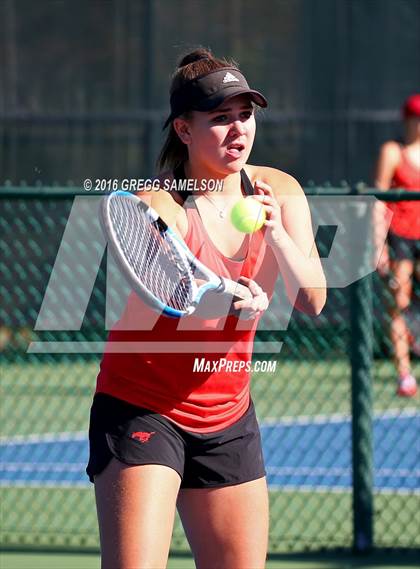 Thumbnail 2 in Monte Vista vs Oakland Tech (CIF NorCal Regional Team Tennis Championships) photogallery.