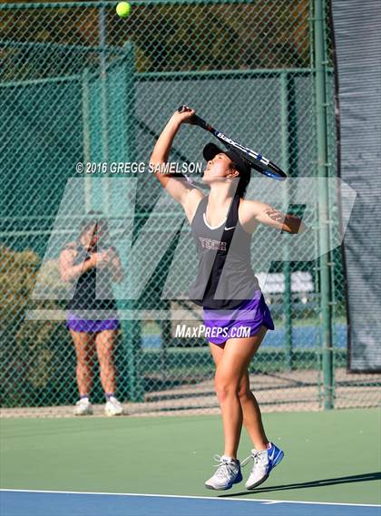 Thumbnail 2 in Monte Vista vs Oakland Tech (CIF NorCal Regional Team Tennis Championships) photogallery.