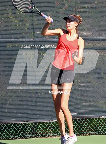 Thumbnail 2 in Monte Vista vs Oakland Tech (CIF NorCal Regional Team Tennis Championships) photogallery.