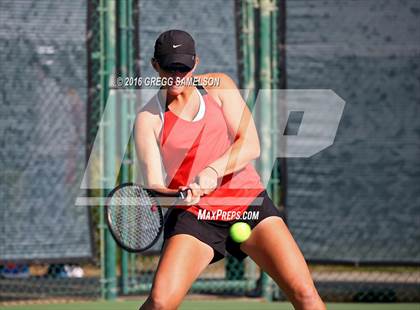 Thumbnail 2 in Monte Vista vs Oakland Tech (CIF NorCal Regional Team Tennis Championships) photogallery.