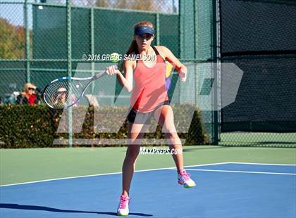 Thumbnail 2 in Monte Vista vs Oakland Tech (CIF NorCal Regional Team Tennis Championships) photogallery.