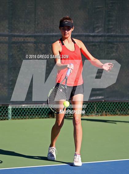 Thumbnail 2 in Monte Vista vs Oakland Tech (CIF NorCal Regional Team Tennis Championships) photogallery.