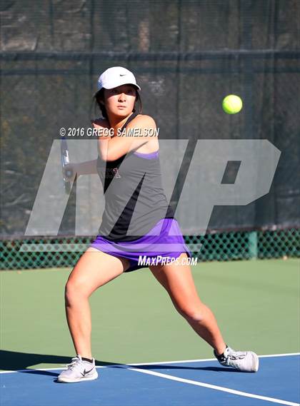 Thumbnail 2 in Monte Vista vs Oakland Tech (CIF NorCal Regional Team Tennis Championships) photogallery.