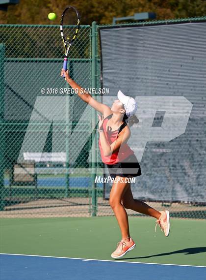 Thumbnail 2 in Monte Vista vs Oakland Tech (CIF NorCal Regional Team Tennis Championships) photogallery.