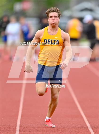 Thumbnail 3 in Noblesville Invitational (100 meter) photogallery.