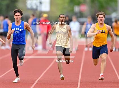 Thumbnail 1 in Noblesville Invitational (100 meter) photogallery.