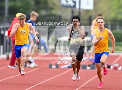 Thumbnail 1 in Noblesville Invitational (100 meter) photogallery.