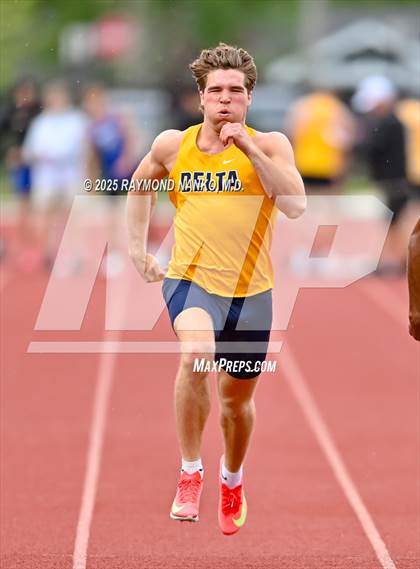 Thumbnail 1 in Noblesville Invitational (100 meter) photogallery.