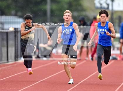 Thumbnail 2 in Noblesville Invitational (100 meter) photogallery.